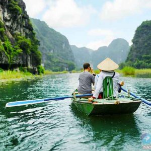 Boating in Tam Coc - one of the best things to do in Ninh Binh