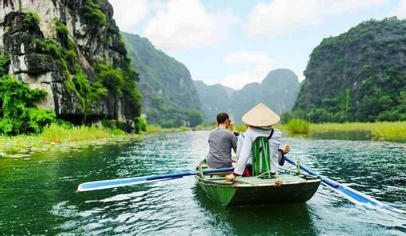 Boating in Tam Coc - one of the best things to do in Ninh Binh