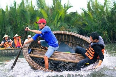 Basket Boat in Bay Mau Coconut Forest